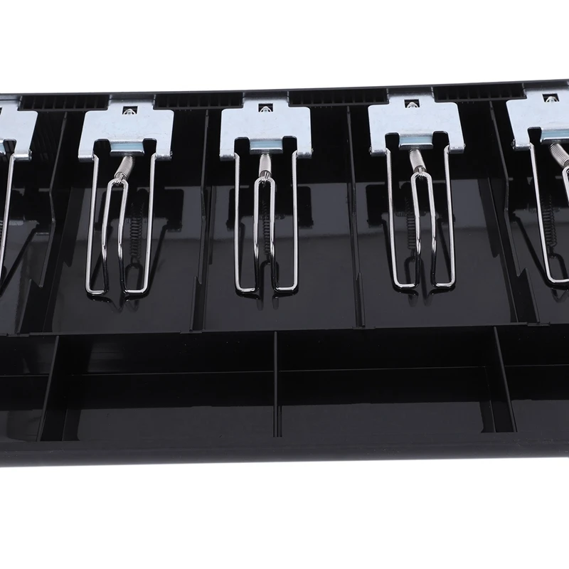 4X 5-Grid Money Cash Coin Register Insert Tray Replacement Cashier Drawer Storage Register Tray Box Classify Store