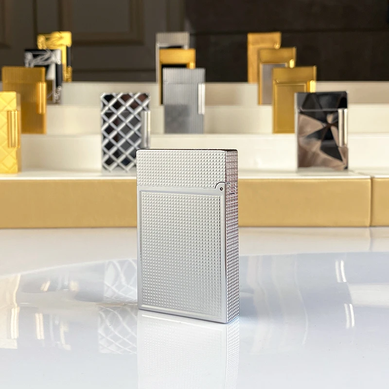 

Commemorative Edition Luxury Butane Lighter Single & Double Flame Ping Sound Natural Paint Cigarette Smoker 18101