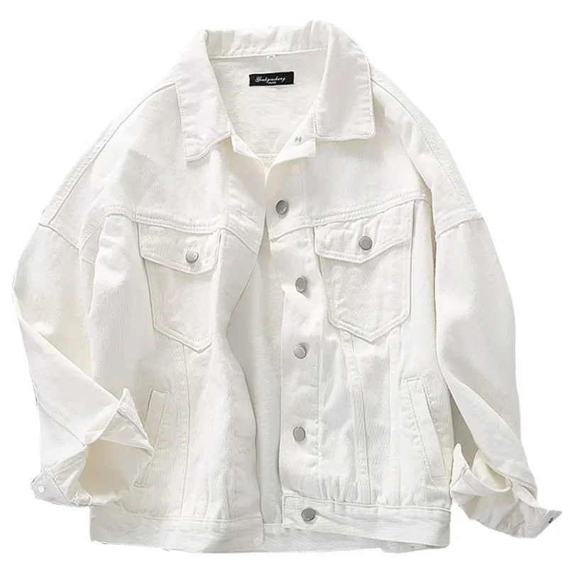 

Autumn White Denim Jacket Women Simplicity Casual Small Short Simple Chaqueta Mujer Veste Femme Streetwear Basic Jackets FREQ