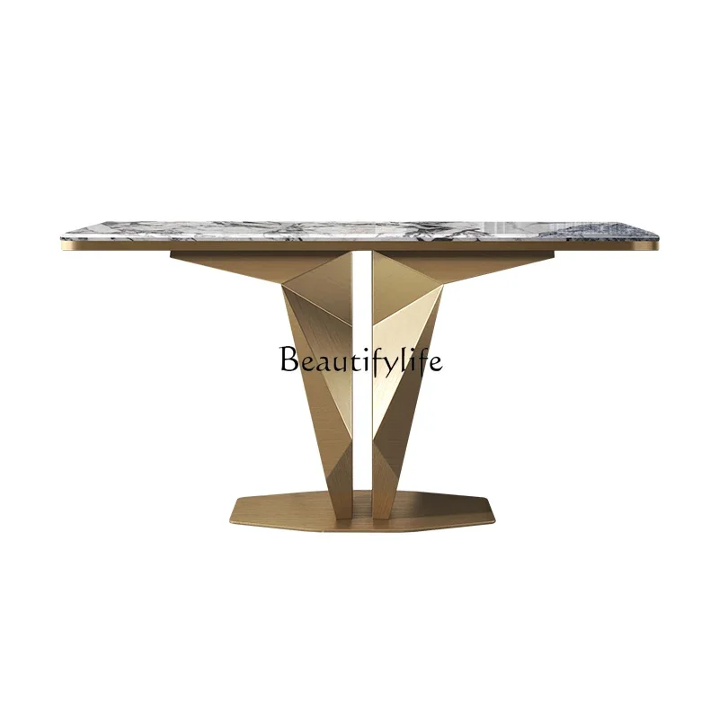 

FG44Natural marble entrance modern home entrance table