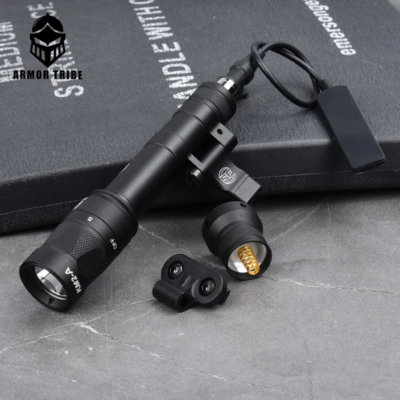 

Tactical M640 M640W Flashlight Airsoft Surefir M640W Scout Light Strobe Mount Weapon Pistol Hunting Fit M-lok Keymod 20mm Rail