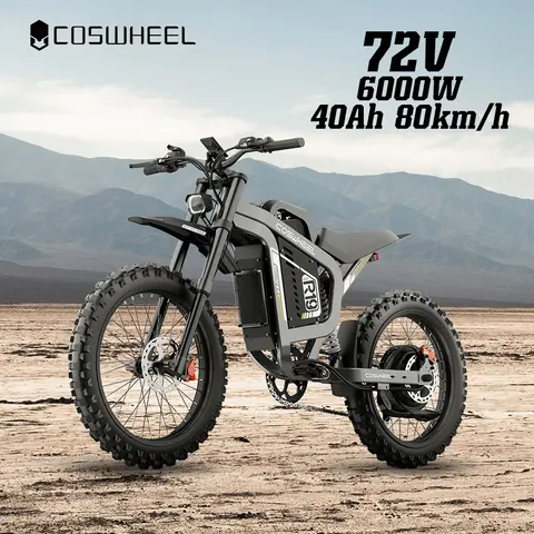 Coswheel Elcykel 6000W Motorcyklar R19 72V 40AH Batteri Dirt Mountain Bike Lätt Terräng Elcykel För Vuxna 6 best sales elektrisk moto - №3