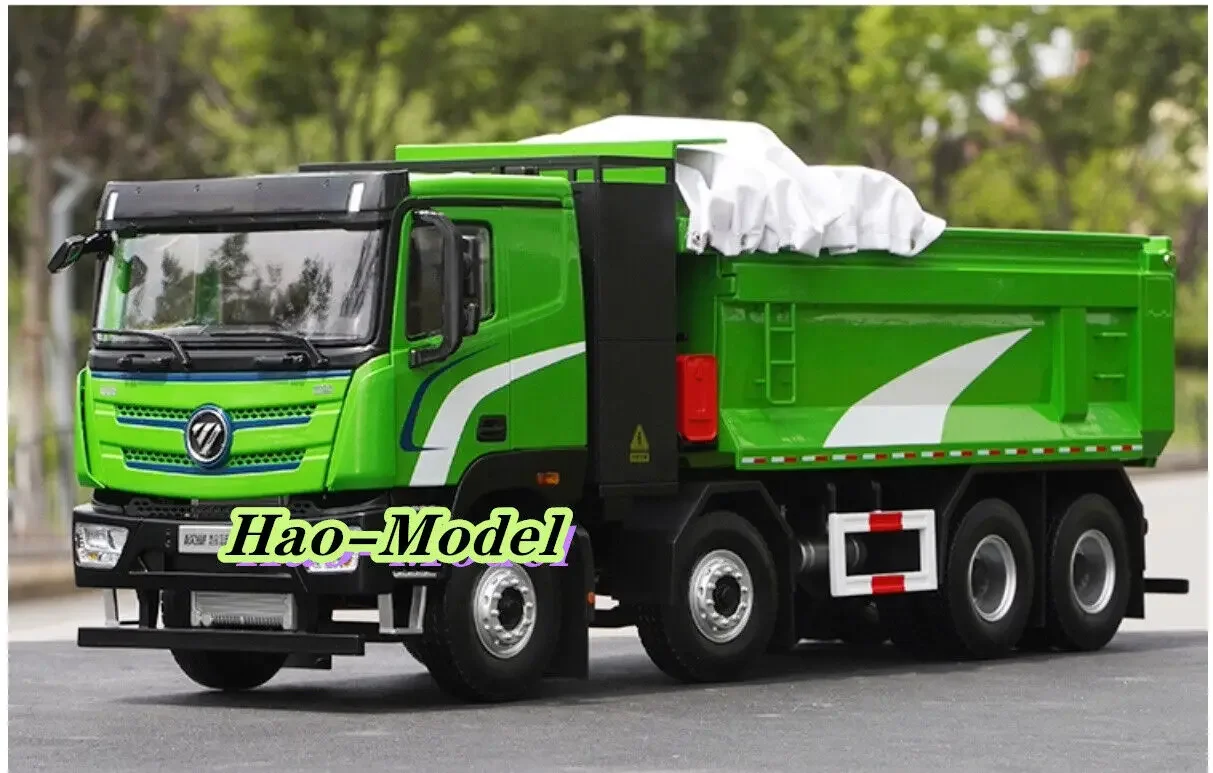 1:24 For FOTON GTL 8*4 Muck Truck Model Alloy Diecast Boys Girls Toys Kids Gifts Hobby Display Ornaments Collection Green