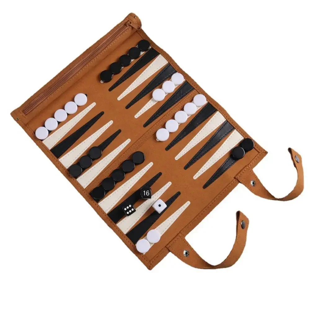 Backgammon Board Game Portable Backgammon Sets for Adults Travel Games Adult Roll Design Children\'S Puzzle Game