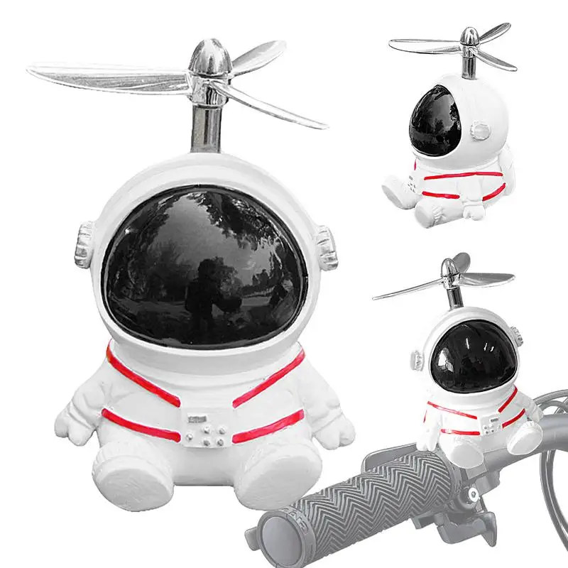 Bike Handlebar Decoration Astronaut Bicycle Handlebar Ornament Astronaut Shape Decoration Supplies For Car Dashboard Motorcycle