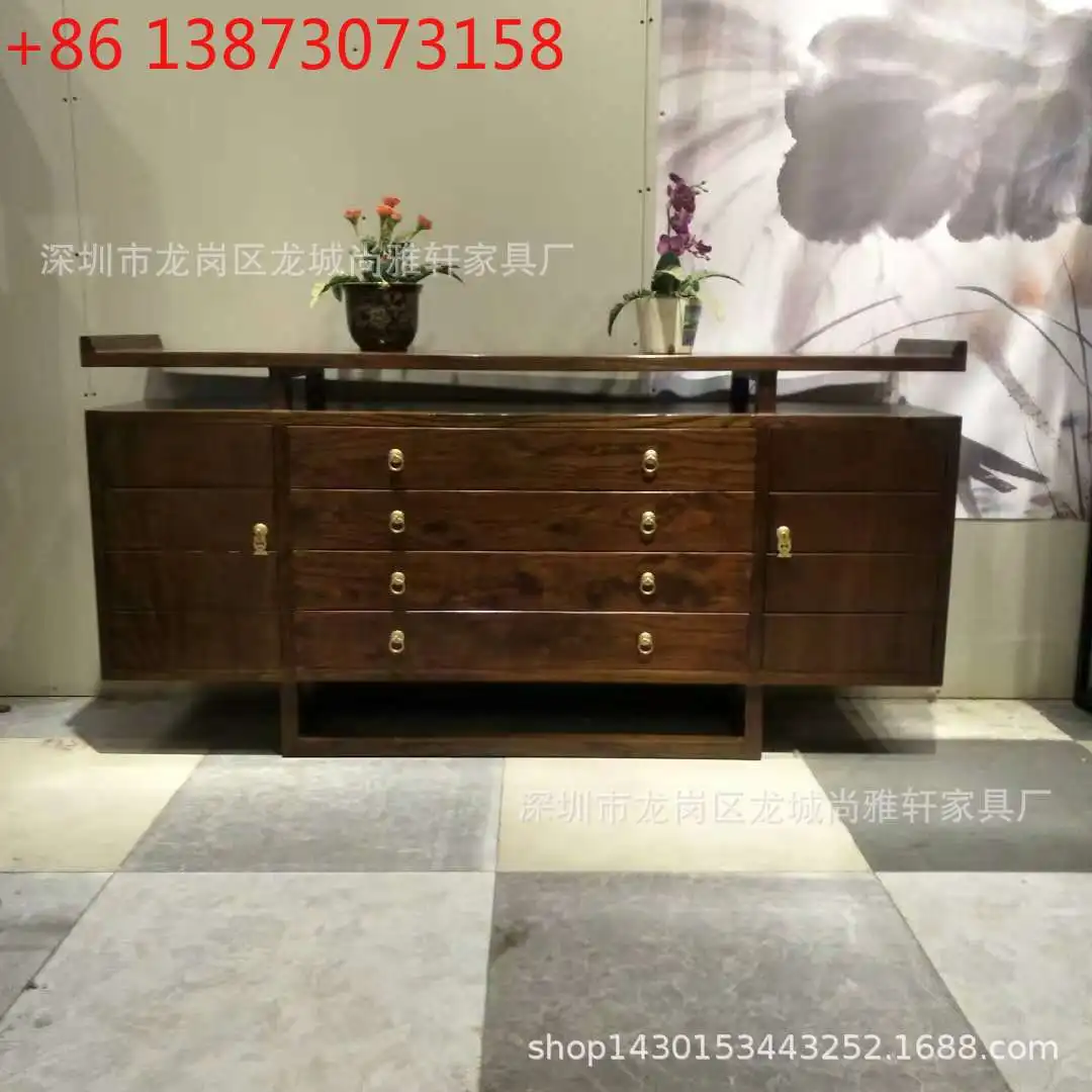 

Новая современная китайская мебель из вяза: ТВ-тумба, аудиовизуальный шкаф из массива дерева, тумба для хранения в гостиной, прихожая, шкаф для хранения, на заказ, цвет орех.