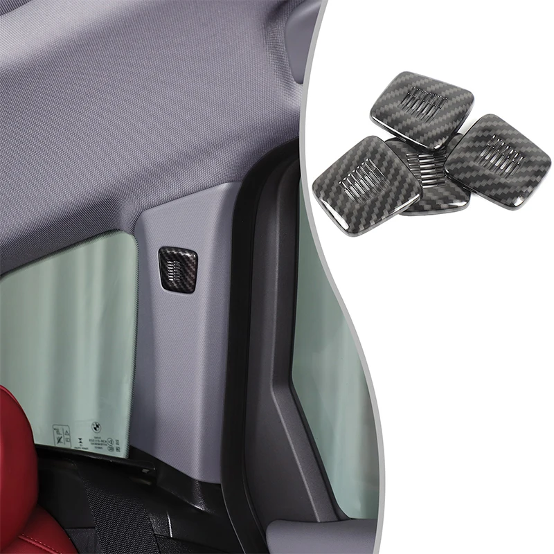

4Pcs ABS Carbon Fiber For BMW X3 G45 2025+ Car front and rear microphone cover decoration sticker car protection accessories