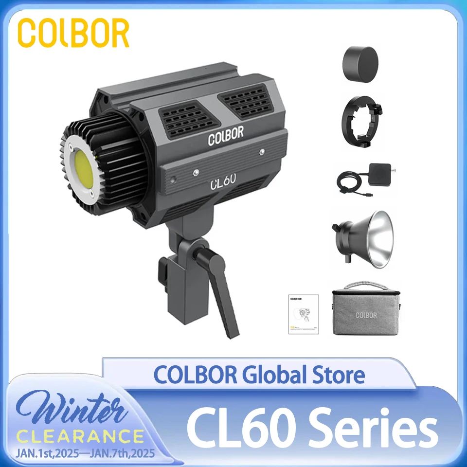 COLBOR CL60 RGB Bi-color 2700K-6500K Photography Lighting Protable Video Light tiktok Youtube Lamp APP Control