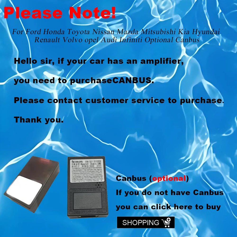 For Ford Honda Toyota Nissan Mazda Mitsubishi Kia Hyundai Renault Volvo opel Audi Infiniti Optional Canbus