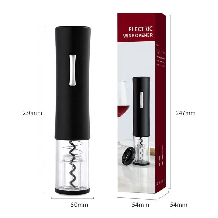 Elegant Design Electric Wine Bottle Opener Automatic Corkscrew Remover Battery Powered Wine Opener