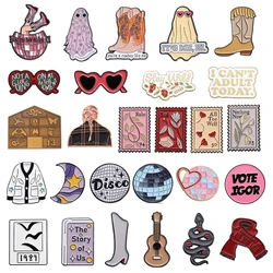 Famous Singer Pop Music Album Enamel Pins Rock Record Tour Collection Brooches Lapel Badge Fans Jewelry Decoration Gift