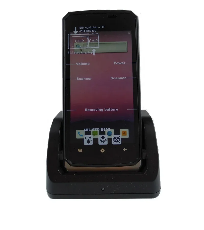 GPS/3G/4G/Wifi/BT Mobile PDA Terminal Android 10 os Handheld Animal ear tags HDX RFID Reader 134.2