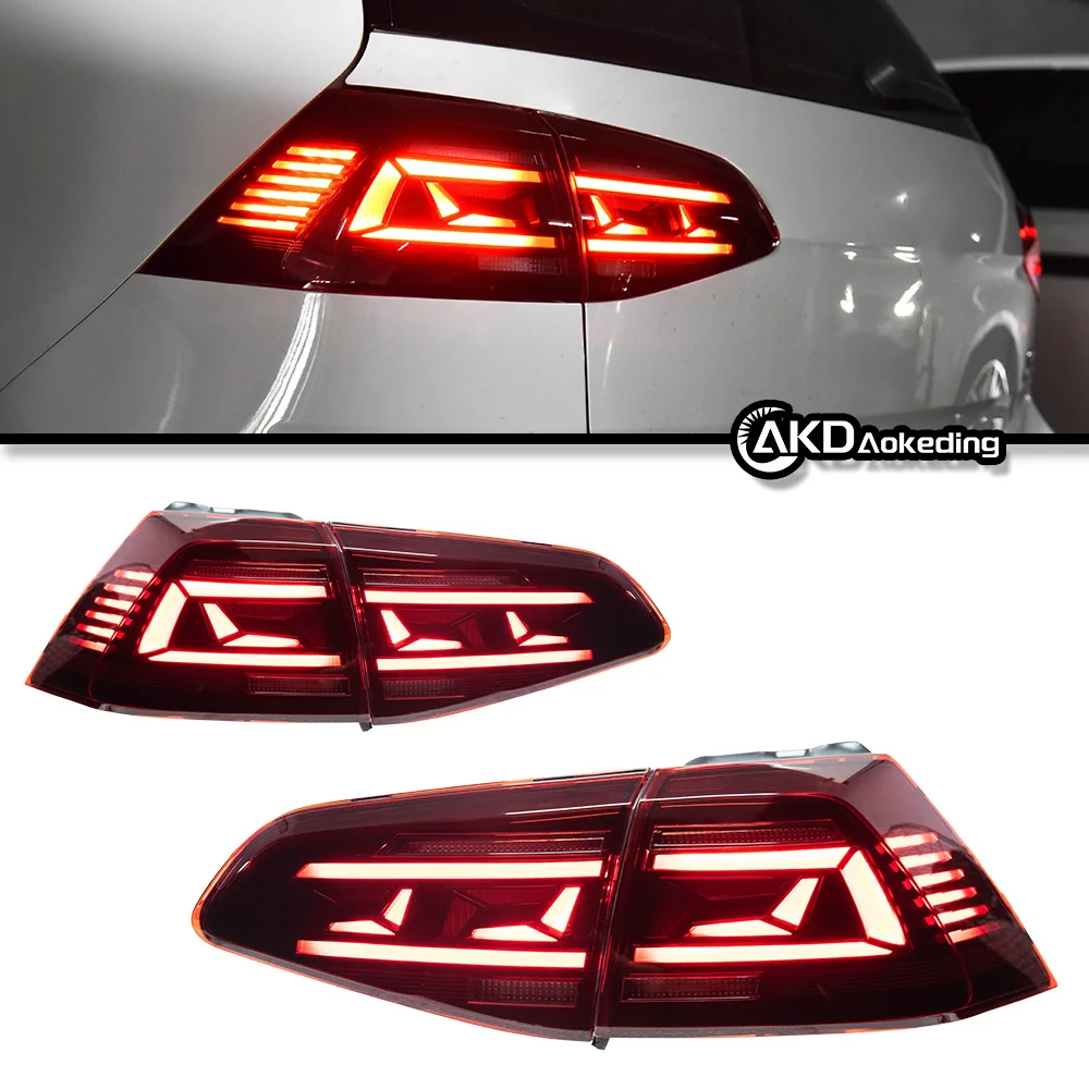 AKD Car Lights for VW Golf 7 Tail Light 2013-2020 Golf 7.5 LED Rear Lamp Golf MK7 Stop DRL Brake Dynamic Signal Auto Accessories