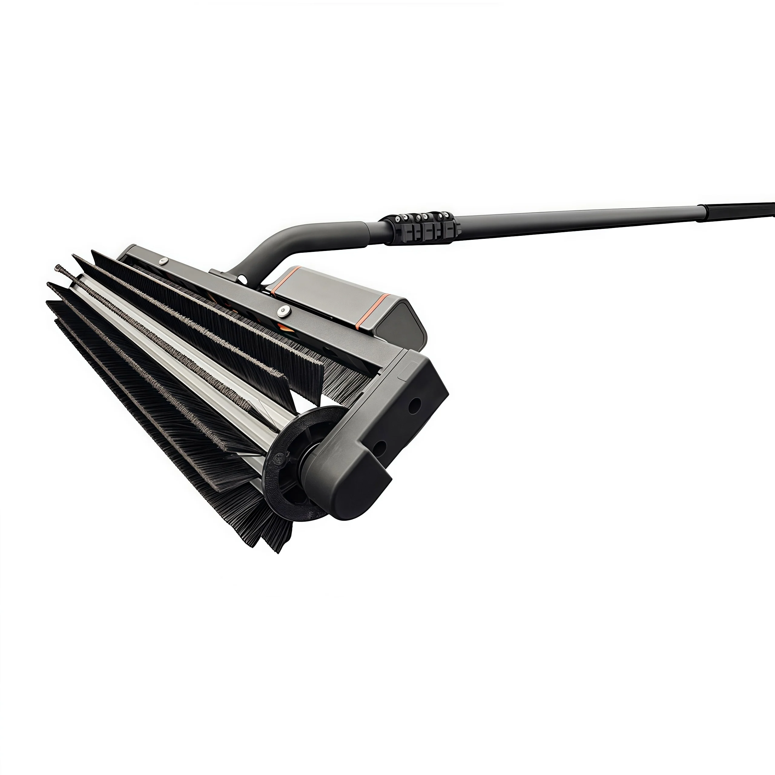 N1 solar panel cleaning machine, aluminum alloy double-head roller brush, nylon yarn, automatic rotary cleaning