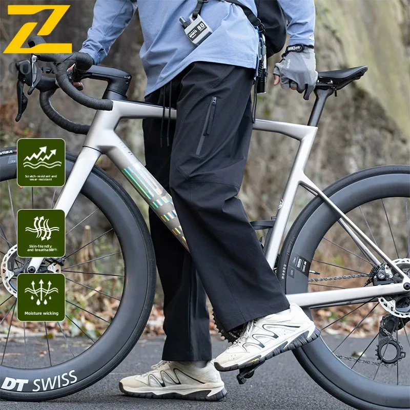 Trendy Men's Cargo Pants New Autumn Adjustable Drawcord Waist Soft Trousers Trail Camping Relaxed Outdoor Utility Workwear Pants