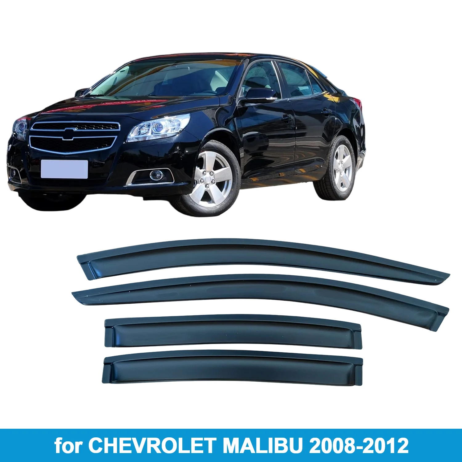 

Оконный козырек для CHEVROLET MALIBU 2008-2012, защита от дождя, боковой дефлектор, защита от атмосферных воздействий, лента для наружного крепления