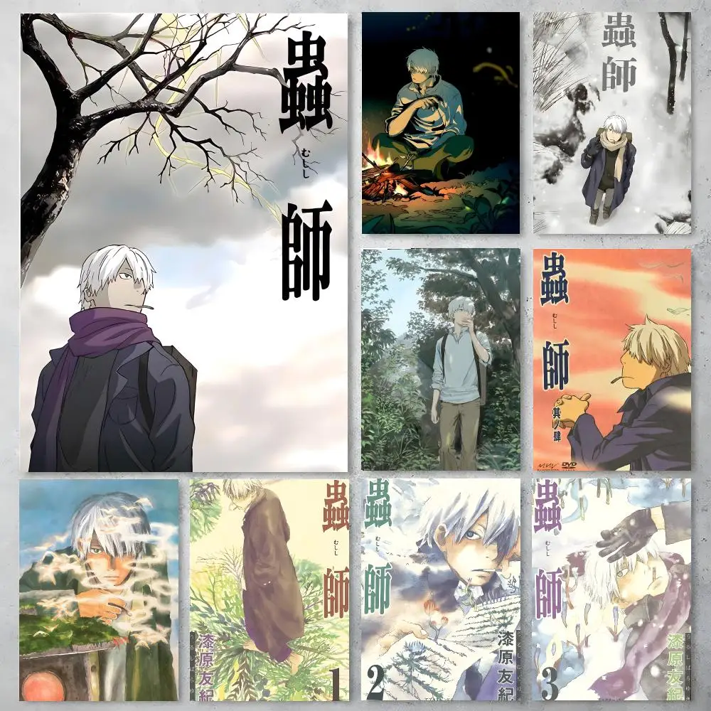 M-Mushishi Poster Poster Stickers Painting Mural HD Wall Decals for Bedroom Living Room Home Self-Adhesive