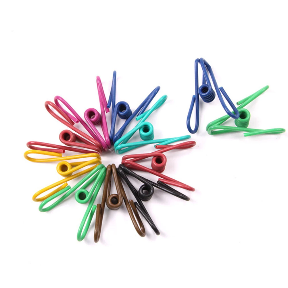

40 pcs Clothes Pegs Laundry Pegs Towel Clips Pvc Coated Steel Wire Clips Multi Purpose Utility Holders For Drying Clothesline