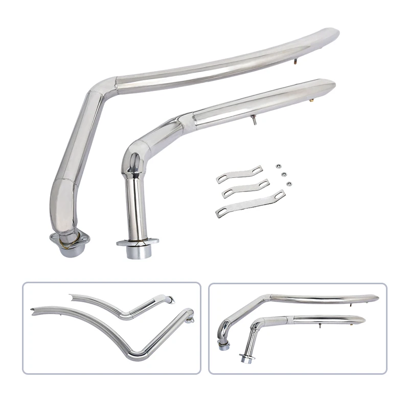 Para Honda Shadow ACE 1100 1995-2008 VT1100C Spirit motocicletas sistema de escape completo Slip On Header Link tubo silenciador DB Killer