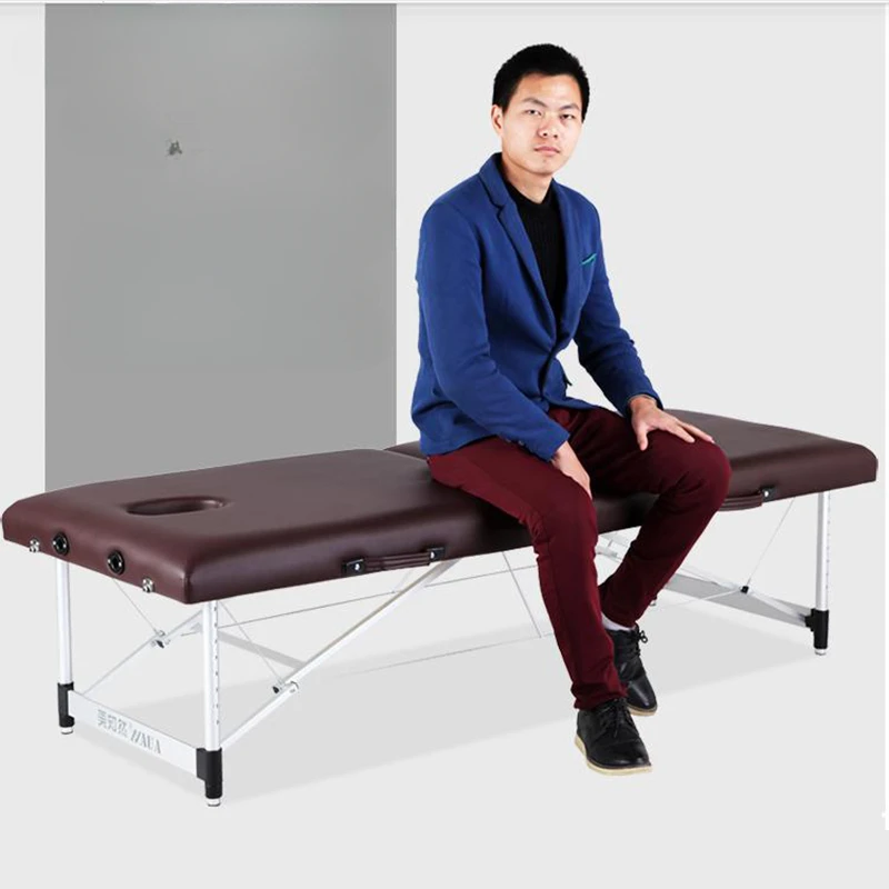 Stainless Steel Massage Bed Comfort Household Portable Physiotherapy Massage Bed Speciality Lit Pliant Beauty Furniture WZ50MB