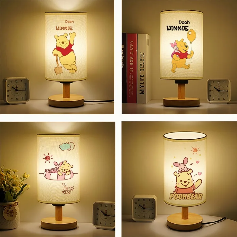 Lampe de nuit de dessin animé Disney Ours, Ours, Périphérique, Bûche, Créatif, Chambre à coucher, oral et, Enfants, Protection des yeux, Table, Animation