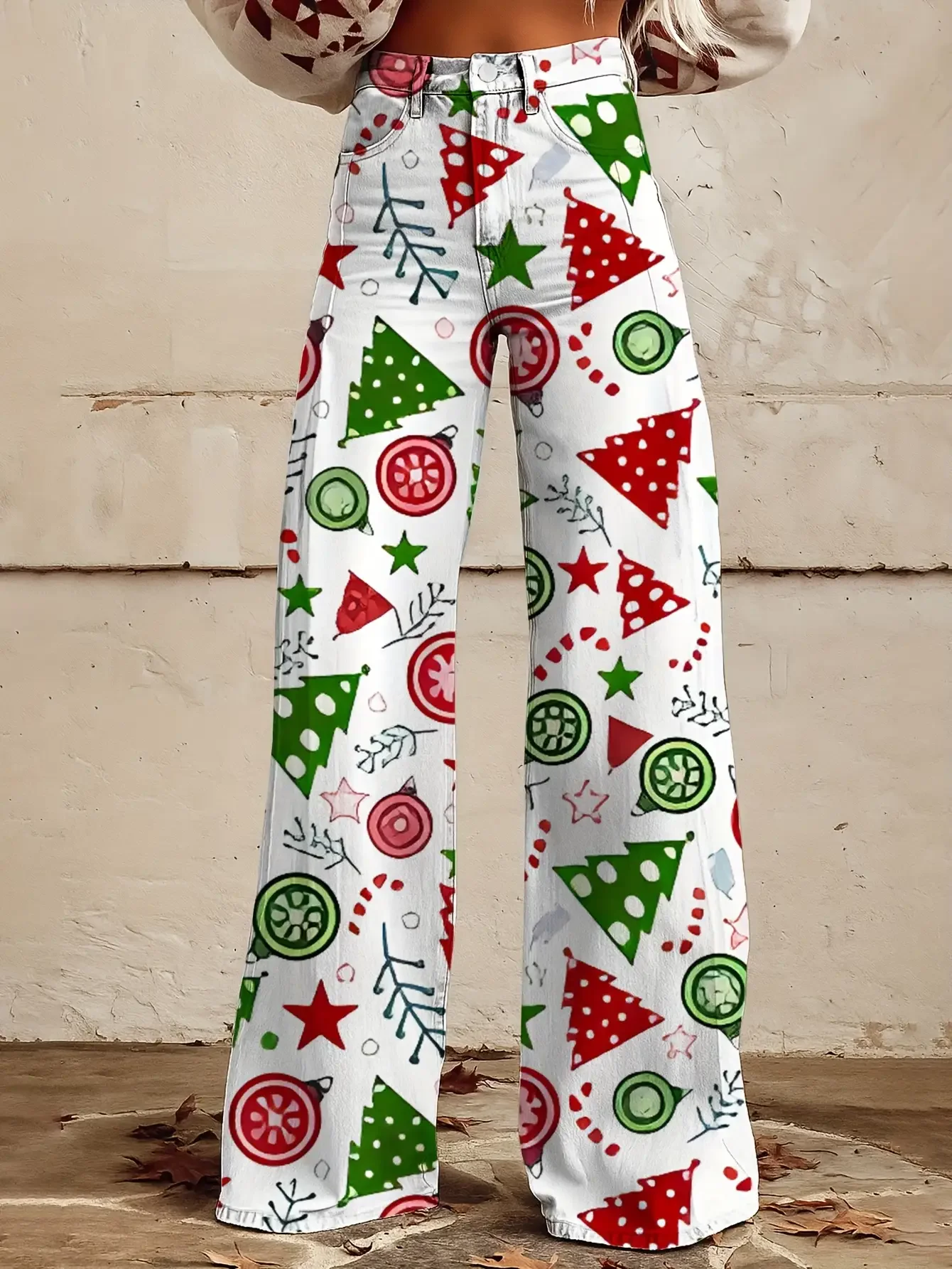 Leisure holiday commuting, sweet girl with a strong sense of age reduction, essential trendy pants for autumn and winter