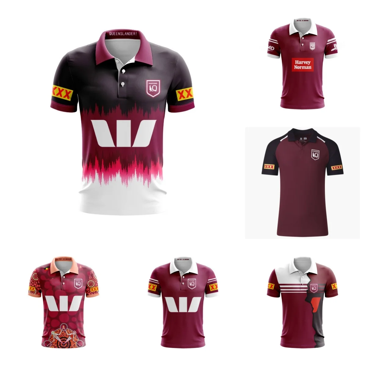 

Queensland Marlon Indigenous 2023-24 Rugby Training Shirt