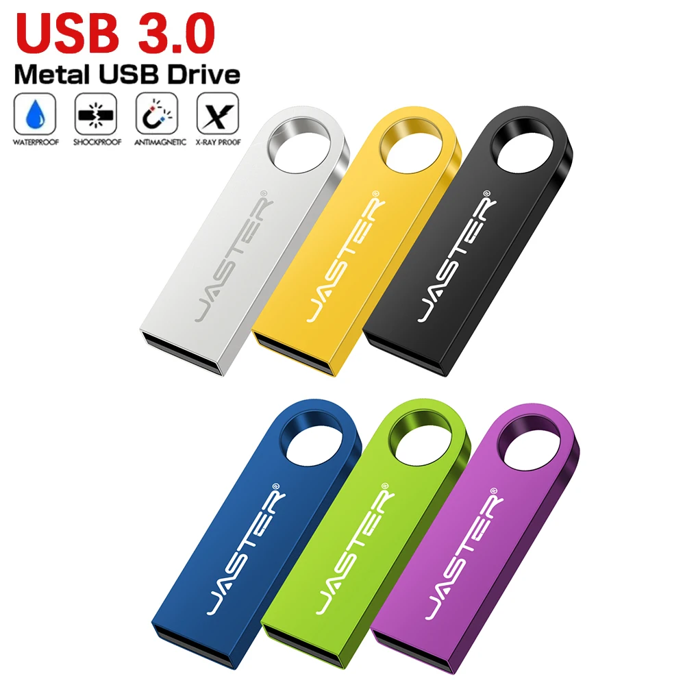 

Hot Sale Metal Key Chain 3.0 USB Flash Drive 100% True Capacity 128GB Pen Drive 32GB 64GB Memory U Stick High Speed Pendrive