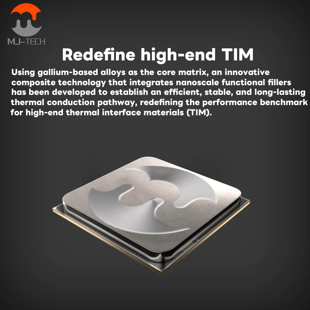 MJ-TECH LM-8 Liquid Metal Thermal Paste Conduct Electricity For PS5 Laptop CPU GPU Graphics Card High Performance Thermal Grease