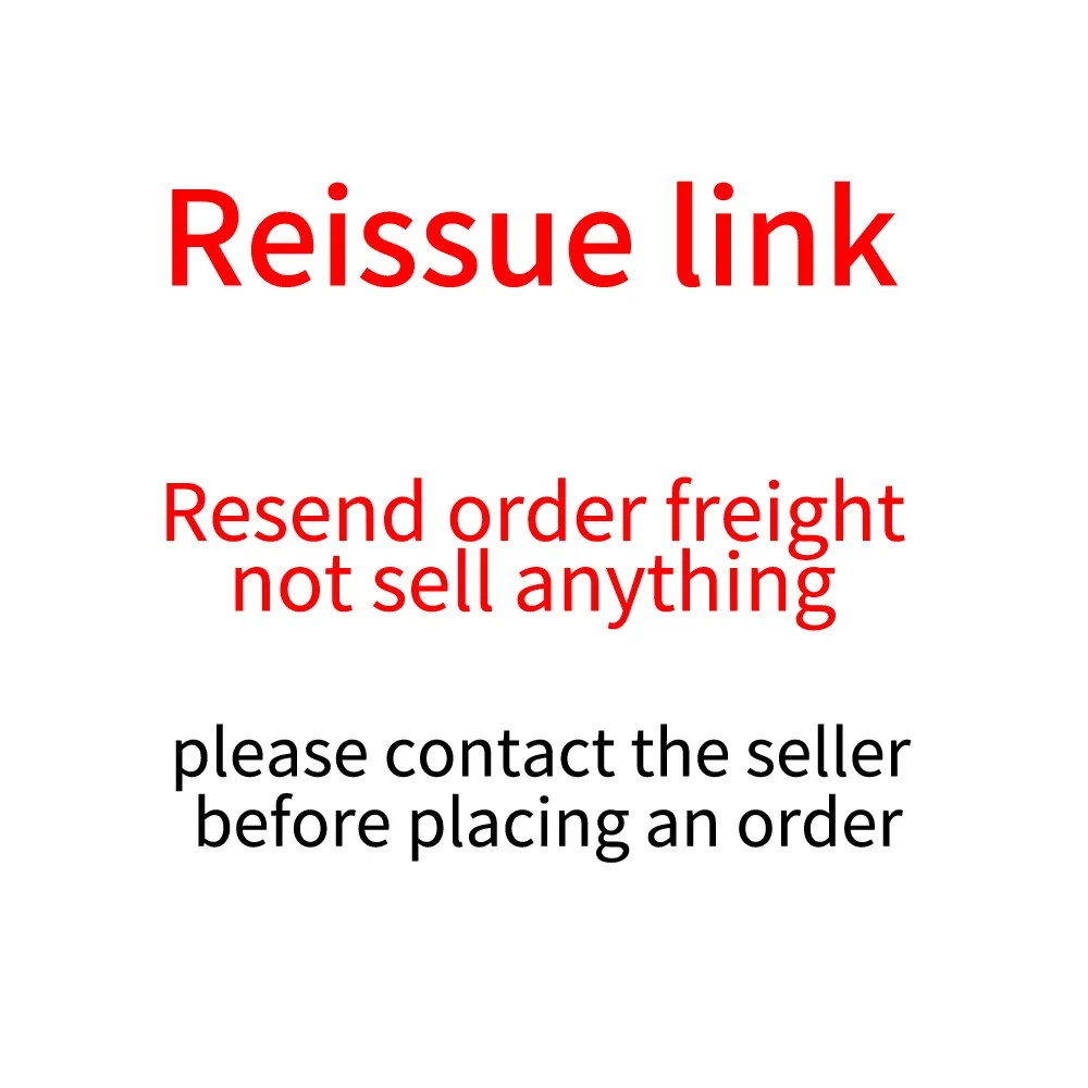 

【2】Resend order freight， not sell any thing， don't order