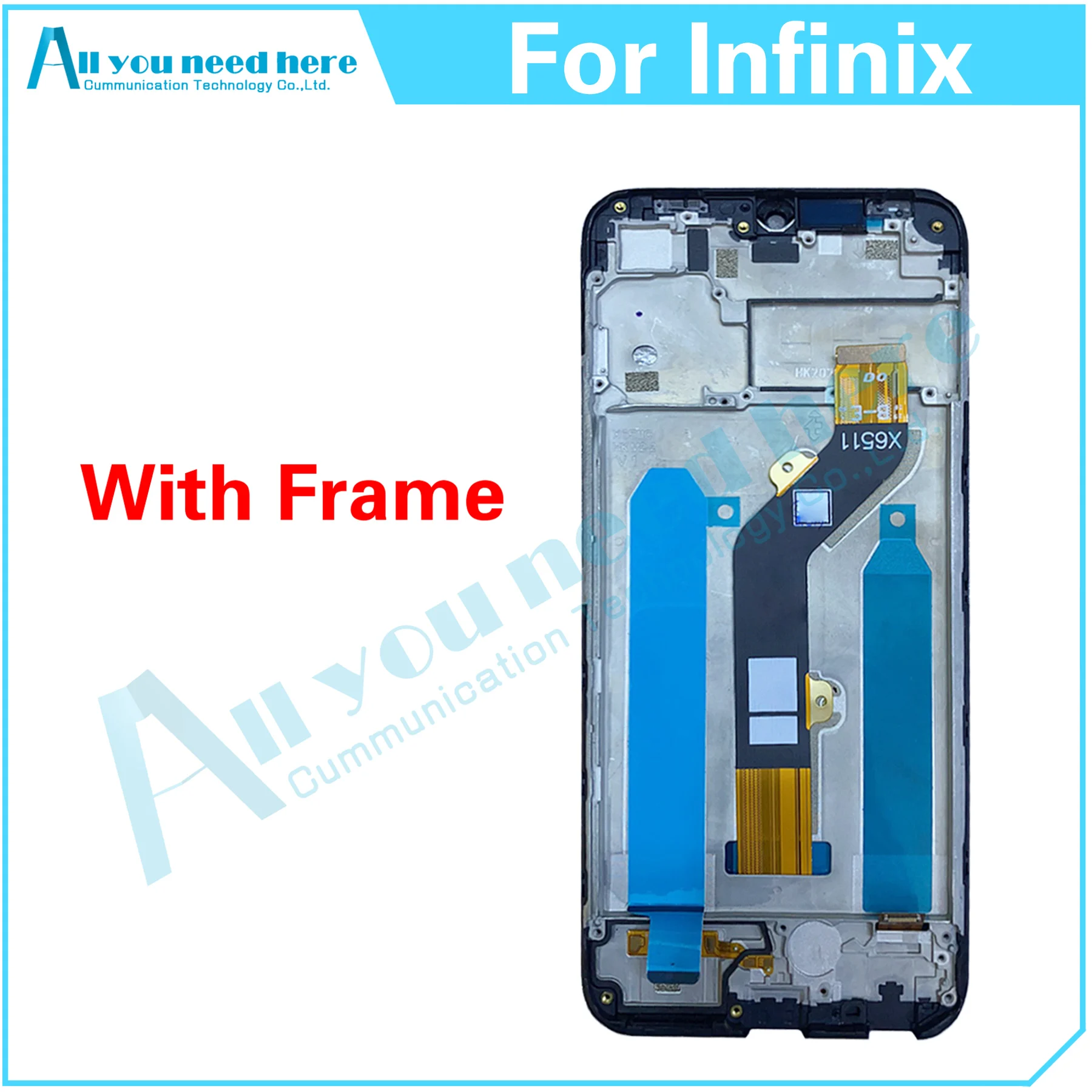 LCD Display Touch Screen Digitizer Assembly Repair Parts Infinix Smart 6 X6511 X6511B X6511C, X6511E X6511G Smart6, 100% Tested