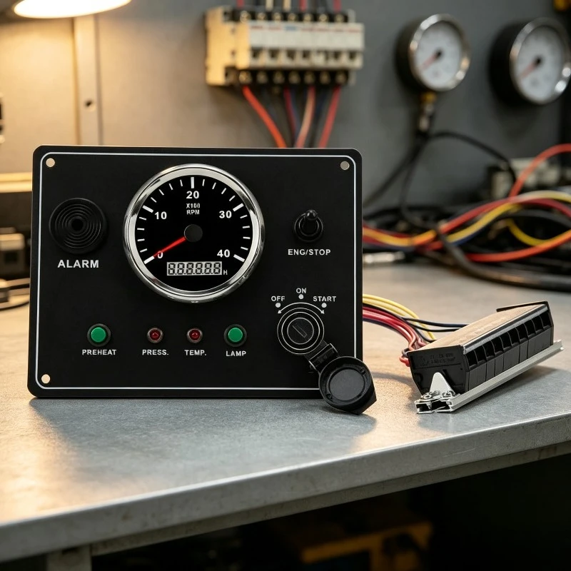Boat Instrument Panel Accessories Alarm Function Marine Yacht Nautical Dashboard