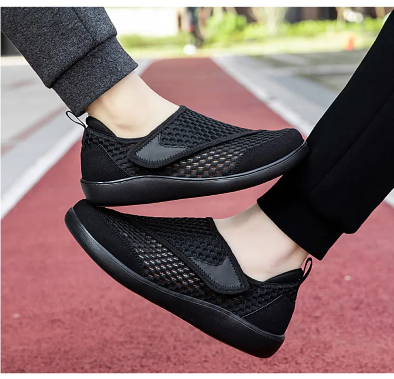 Neue Modische Herren-Sneaker Atmungsaktive Paar-Schuhe mit Breiter Zehenbox Barfußschuhe Bequeme Diabetiker-Schuhe Mesh Herren Freizeitschuhe zum Gehen – Detail 23