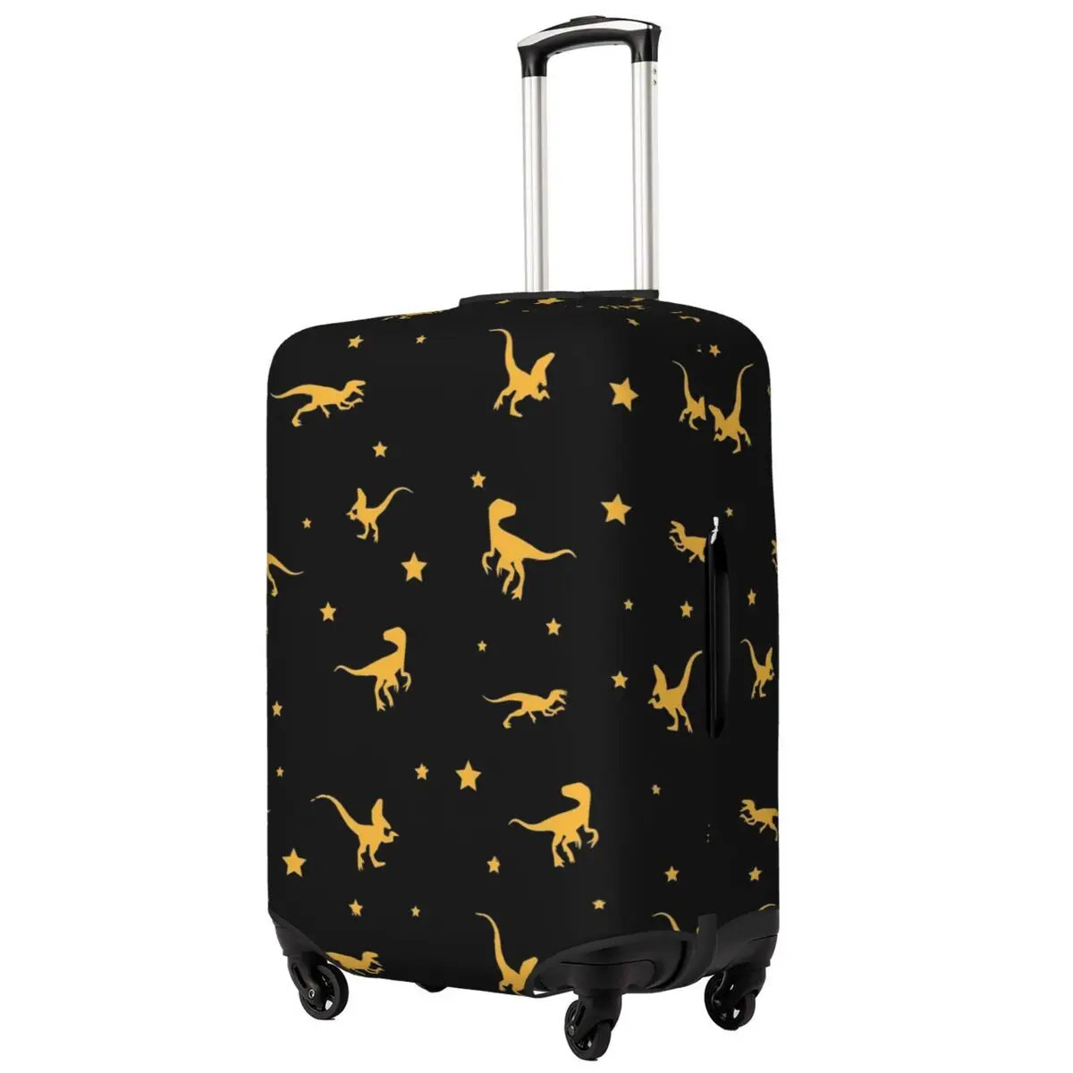 Dinosaur Gold Suitcase Cover Cute Animal Print Business Flight Strectch Luggage Accesories Protector