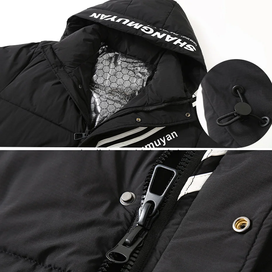Long Parkas Men Winter Thick Jacket Coat Cargo Parkas Plus Size 10XL 11XL Male Fashion Casual Black Parkas Male Big Size 11XL