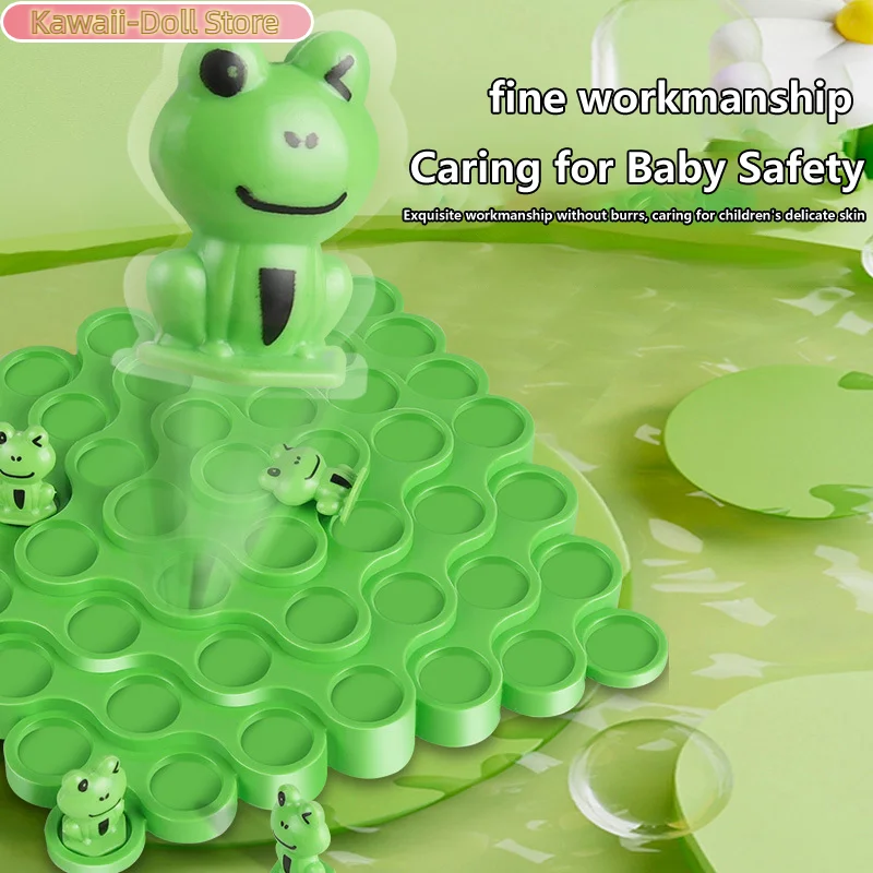 1 مجموعة موازنة مجلس لعبة أطفال الضفدع شجرة التوازن الأطفال مونتيسوري الرياضيات لعبة التفاعل بين الوالدين والطفل لعبة التوازن على الطاولة #6