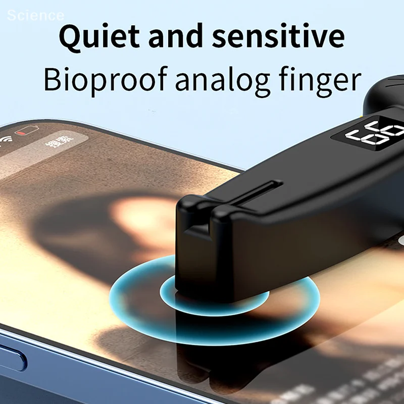 Phone Screen Device Bluetooth-Compatible 5.3 Taking Photos Video Recording Remote Triggers Ring E-Reader Phone Screen Tapper