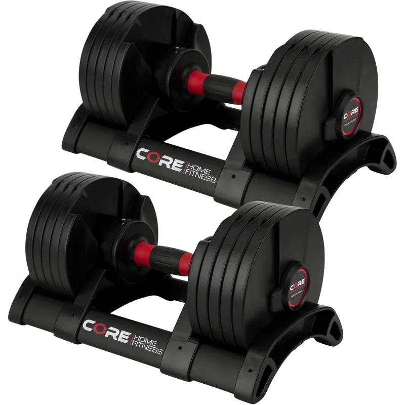 ACore Fitness® Adjustable Dumbbell Weight Set by Affordable - Space Saver - Dumbbells for Your Home