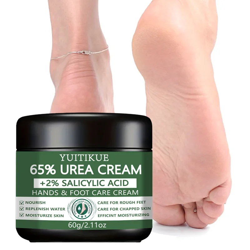 YUITIKUE Crema para manos y pies de urea 65% 60 g - con ácido salicílico al 2% repara la piel seca, agrietada y áspera, nutre e hidrata