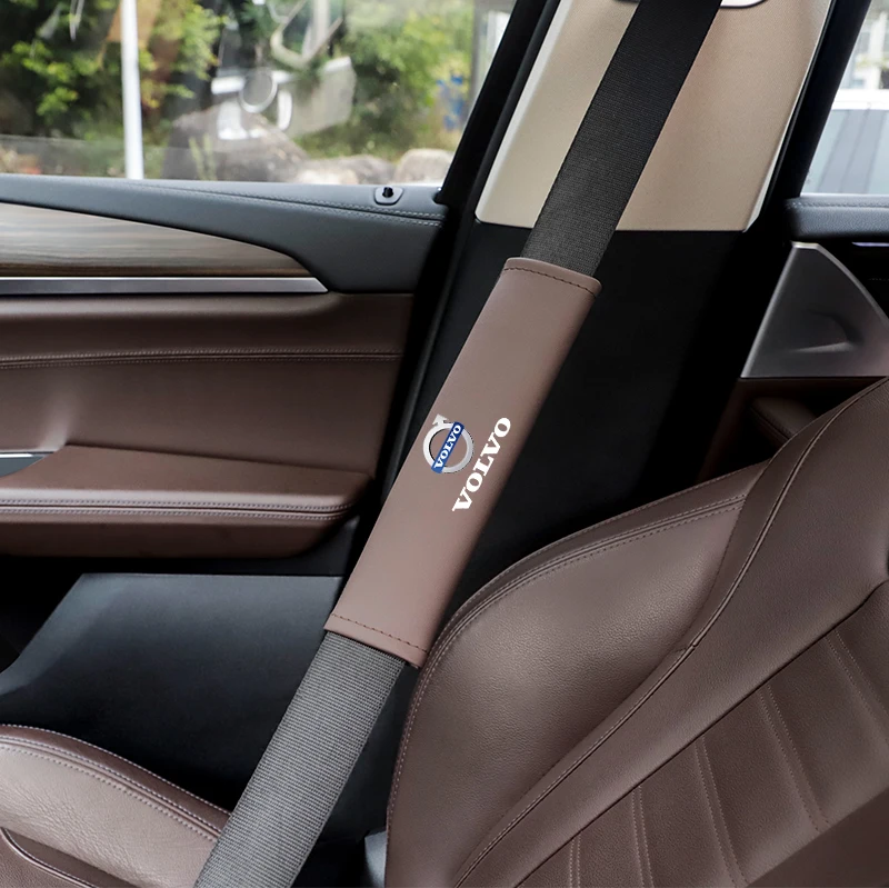 For Renault Megane 2 3 4 Twingo Clio Talisman Captur Trafic Kwid Scenic 2Pcs PU Leather Seat Belt Shoulder Cover Protection Pad - view 3
