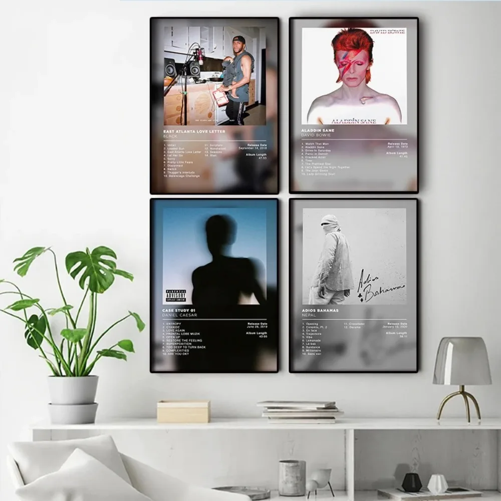 Pop Hip Hop Rapper Daniel Caesar Posters Music Album Cover Canvas Painting Pictures For Room Bar Wall Aesthetic Art Home Decor