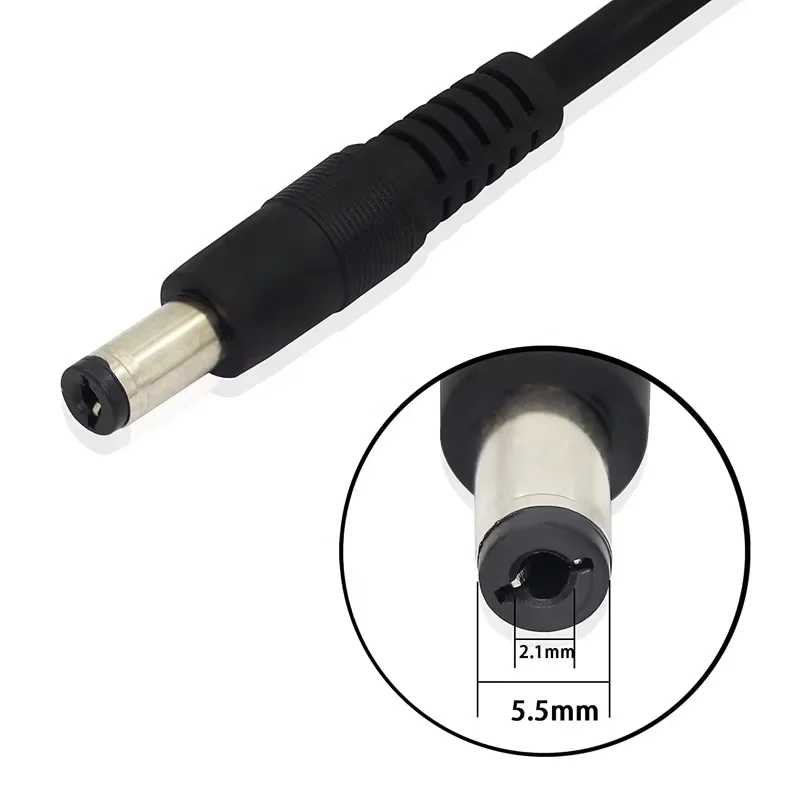 Car Charger Power Supply Cord Cigarette Lighter Male Plug to DC Connector 5.5 x 2.1mm Cable with Switch Button for Car Charger