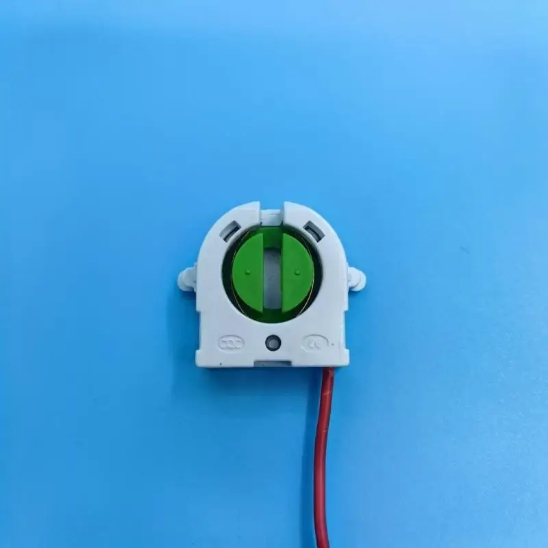 10 Buah Dudukan Lampu Neon T8 Basis G5 G13 Soket Lampu Tahan Panas Tanpa Shunt AC 500V 2A untuk Tabung Lampu Neon LED