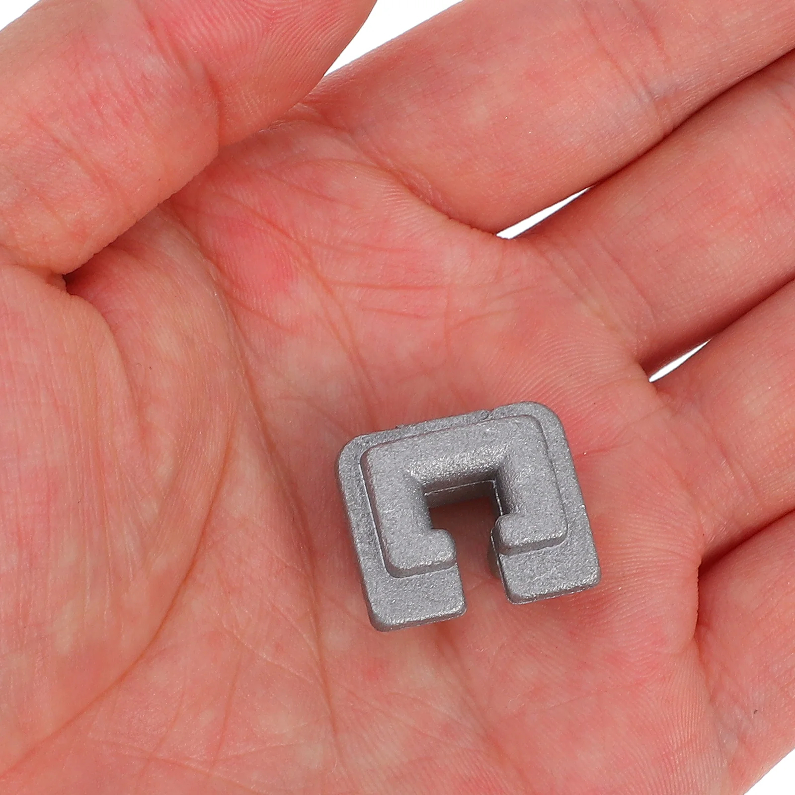 10 pezzi di ricambio per testina per decespugliatore con fibbia per cavo per tosaerba, in lega, con occhielli, sostituisce le parti in argento