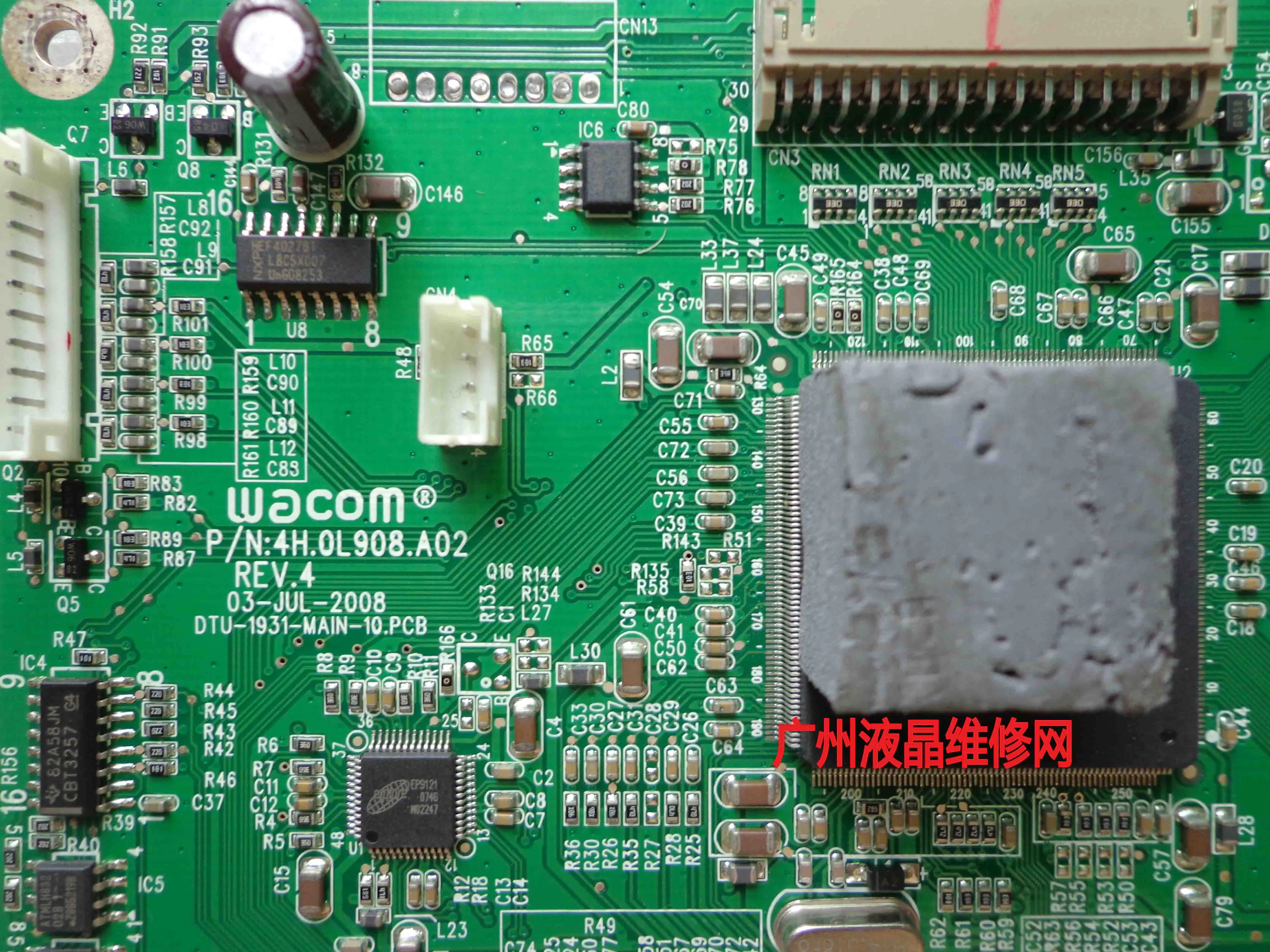 WACOM-Motherboards industriais, P/N:4H.0L908.A02 REV.4, DTU-1931-MAIN-10.PCB