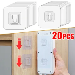 Self Adhesive Snap Fastener Holder Multipurpose Non Punching No Trace Wall Hook Power Strip Router Tissue Box Storage Bracket