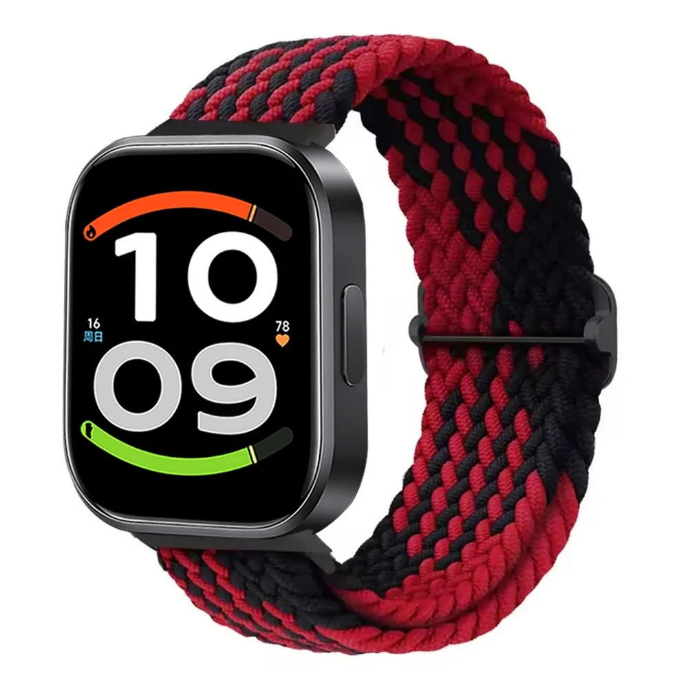 Original Braided Nylon Strap for Redmi Watch 4-5-6/6 Active-Lite Comfortable Adjustable Belt for Xiaomi Band 10/9/8 Pro Correa