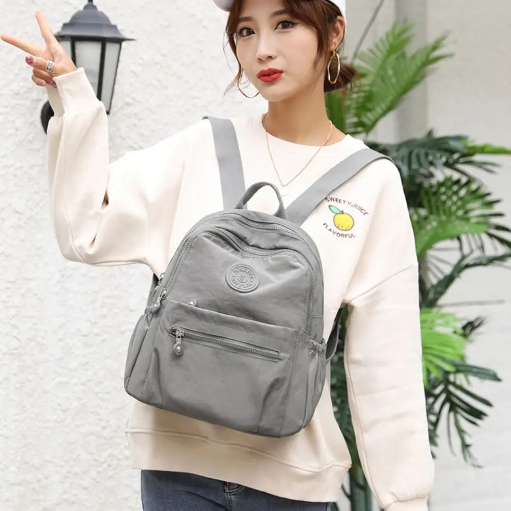 

Versatile Simple Small Backpack Washable Trendy Shoulder Bag Lightweight Multi-Function Women Bag Gifts