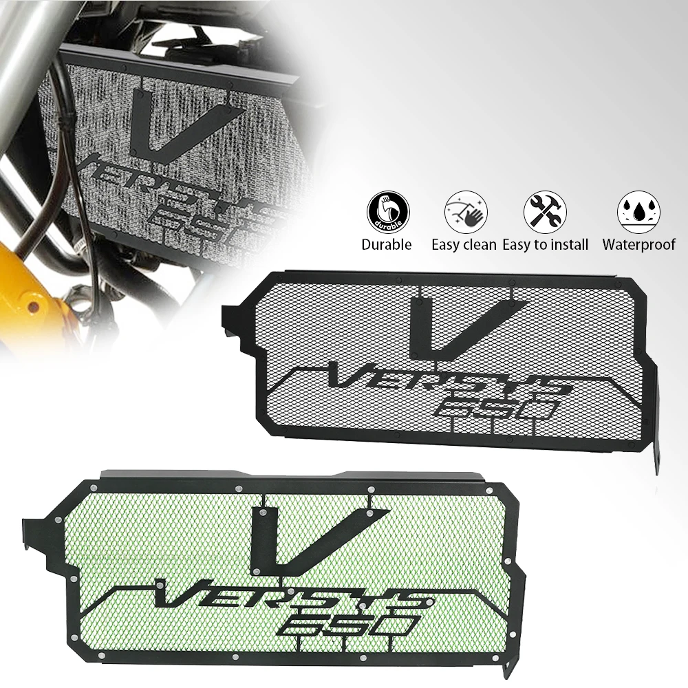 

For KAWASAKI VERSYS 650 2024 2023 Motorcycle Radiator Protection Guard Grille Cover VERSYS650 2022 2021 2020 2019 2018 2017 2016