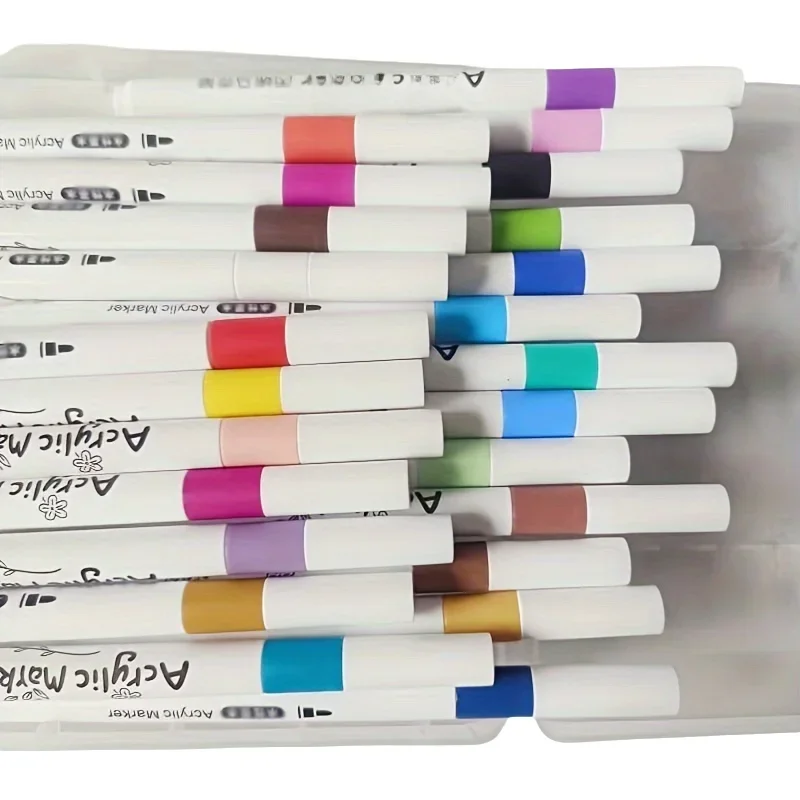 Acrylmarker mit weichem Kopf, Großhandel, wasserdicht, DIY-Doodle-Stift für Kinder, Studenten, auf Wasserbasis, Farbstift, nicht transparente Zeichnung